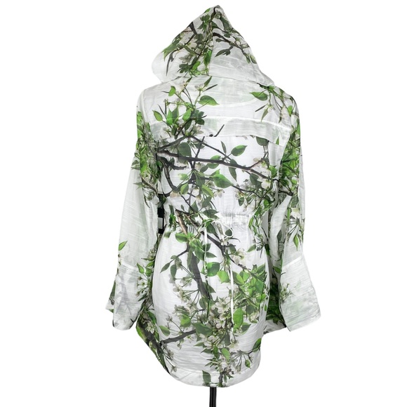 NWT Luii Sheer Branches Jacket Sz. S Lightweight w/Hood - Picture 3 of 16